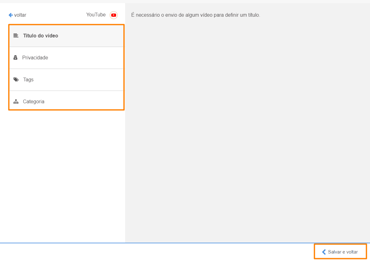 imagem: tela agendamento de youtube shorts pela mlabs